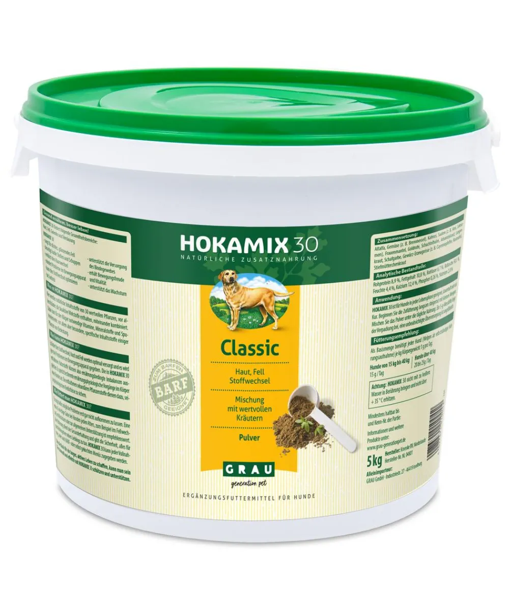 GRAU Ergänzungsfuttermittel für Hunde Hokamix 30 Classic Pulver Best
