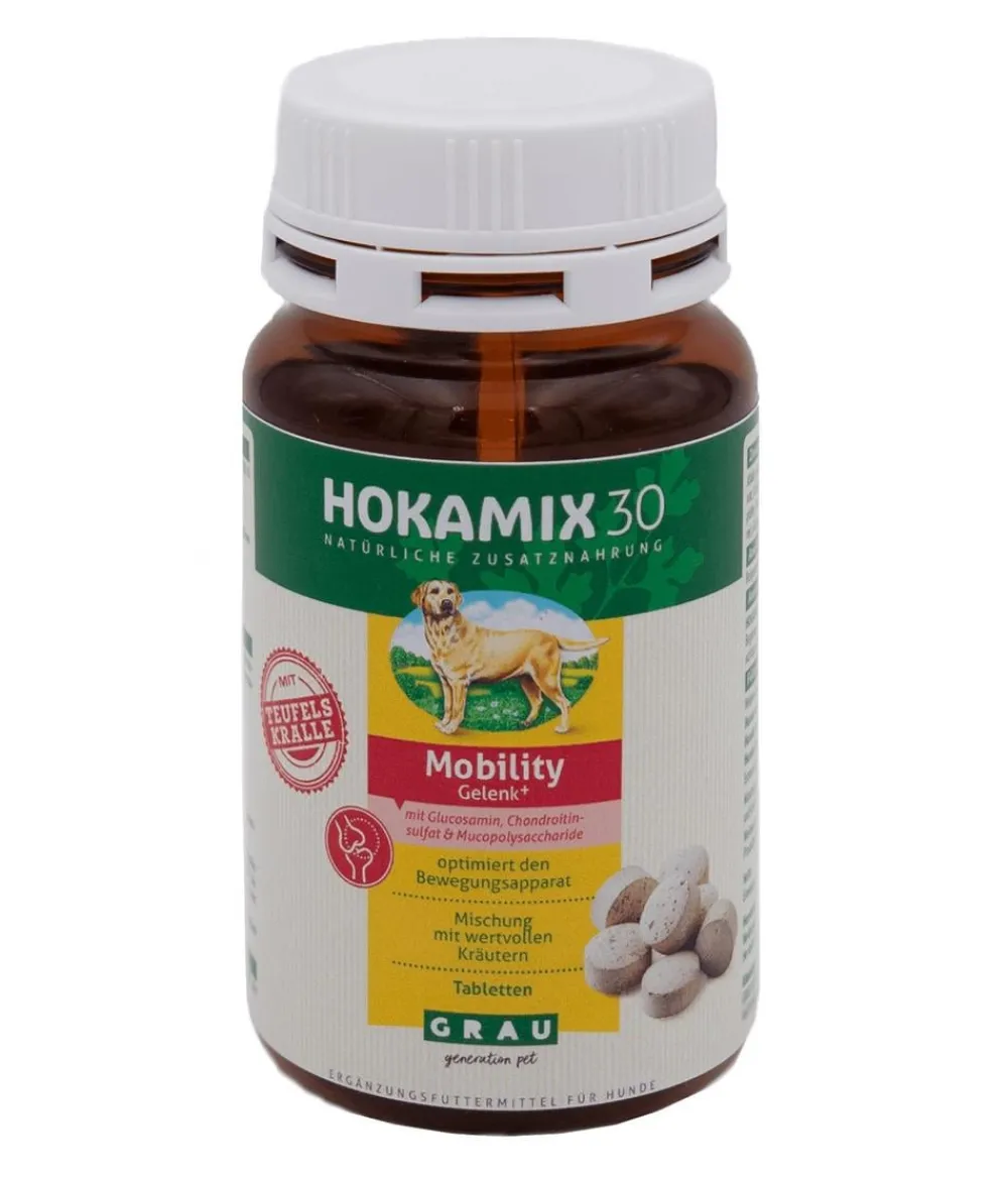 GRAU Ergänzungsfuttermittel für Hunde Hokamix 30 Mobility Gelenk+ Tabletten New