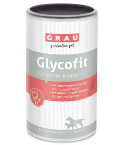 GRAU Nahrungsergänzung Für Tiere|Nahrungsergänzung Hund - Ergänzungsfuttermittel für Hunde und Katzen Glycofit Mobilität, 500 g