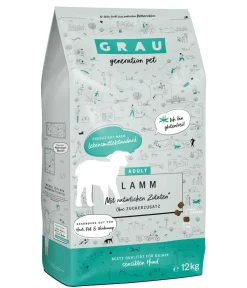 GRAU Trockenfutter für Hunde Adult, 12 kg Sale