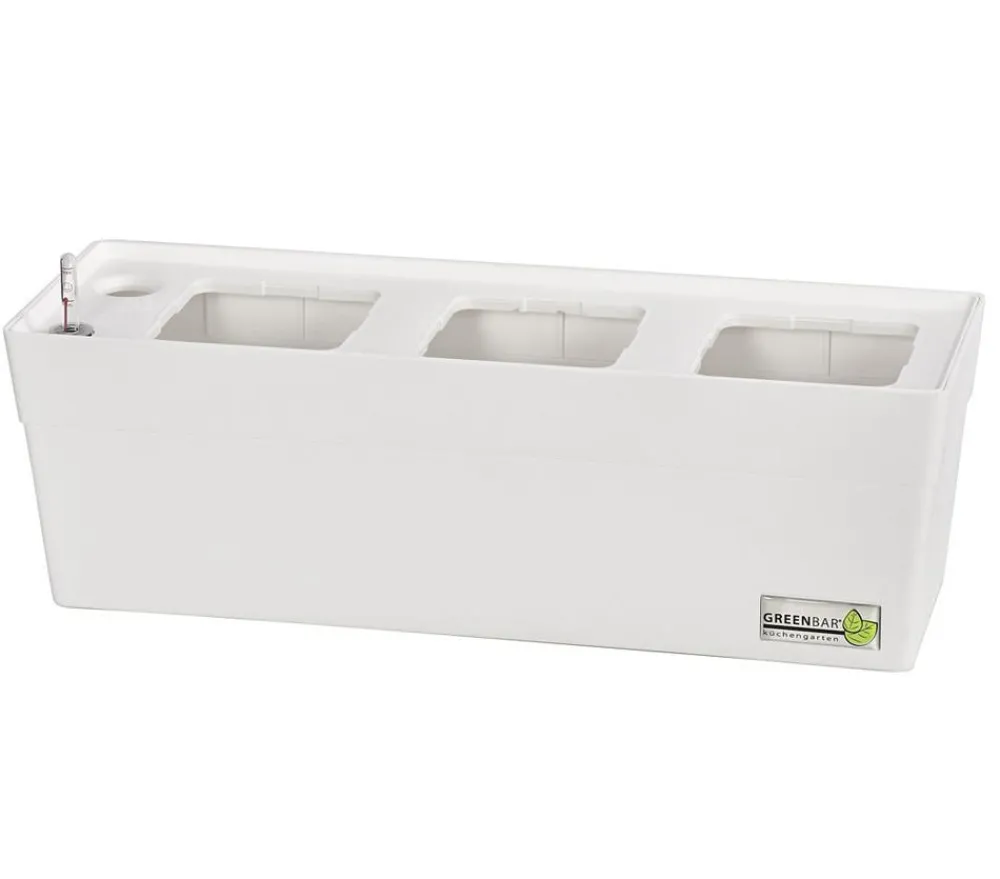 GREENBAR ® Kräuter-Sets|Greenbar-Kräuter - GREENBAR® Kräuterkasten, ca. B48/H15,5/T16 cm Weiß