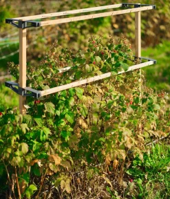 GUSTA GARDEN Rankgitter & Obelisken - Beeren-Rankhilfe Berry Buddy, ca. B119/H139/T35 cm Natur