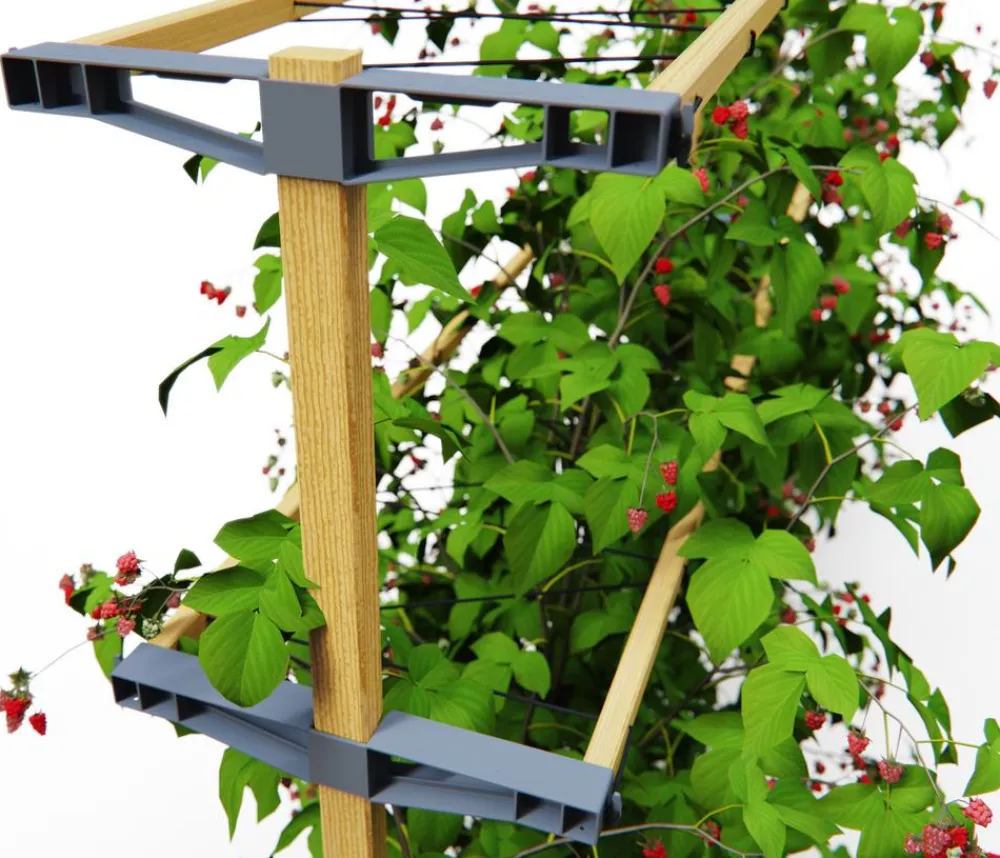 GUSTA GARDEN Rankgitter & Obelisken - Beeren-Rankhilfe Berry Buddy, ca. B119/H139/T35 cm Natur