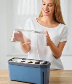 GUSTA GARDEN Hydrosysteme|Blumentöpfe & Übertöpfe > Kräutertopf Harry Herbs mit Anzuchthaube, ca. B36/H25/T15 cm