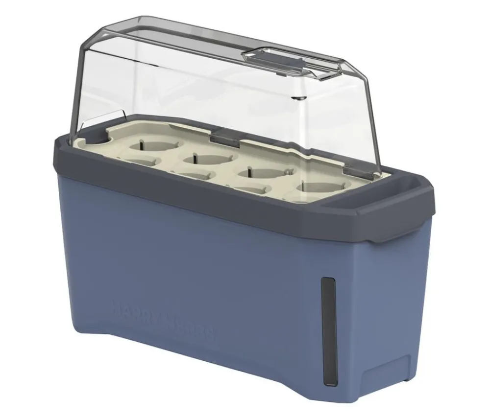 GUSTA GARDEN Hydrosysteme|Blumentöpfe & Übertöpfe > Kräutertopf Harry Herbs mit Anzuchthaube, ca. B36/H25/T15 cm