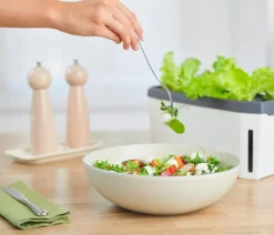 GUSTA GARDEN Hydrosysteme|Blumentöpfe & Übertöpfe - Kräutertopf Harry Herbs, ca. B36/H16/T15 cm Weiß