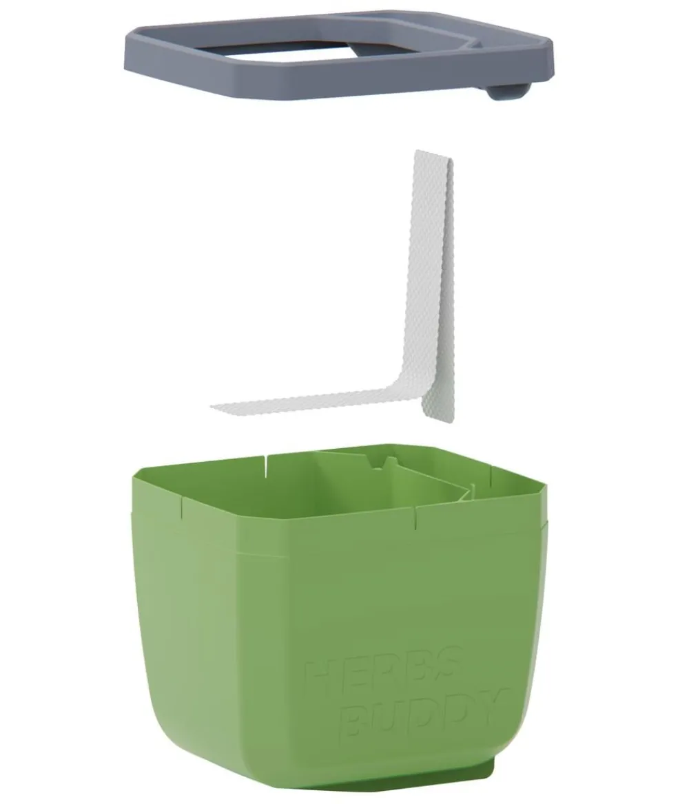 GUSTA GARDEN Hydrosysteme|Blumentöpfe & Übertöpfe > Kräutertopf Herbs Buddy, ca. B16/H14/T14 cm