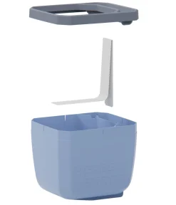 GUSTA GARDEN Hydrosysteme|Blumentöpfe & Übertöpfe - Kräutertopf Herbs Buddy, ca. B16/H14/T14 cm, 3er-Set Blau