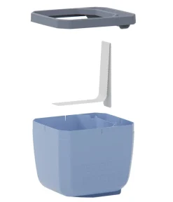 GUSTA GARDEN Hydrosysteme|Blumentöpfe & Übertöpfe - Kräutertopf Herbs Buddy, ca. B16/H14/T14 cm Blau