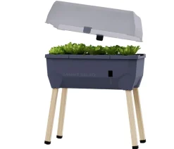 GUSTA GARDEN Mini-Hochbeet Sammy Salad, inkl. Haube, ca. B79/H95/T38 cm Dunkelgrau Sale