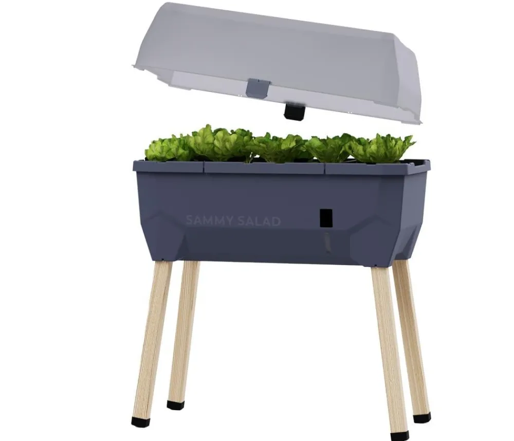 GUSTA GARDEN Mini-Hochbeet Sammy Salad, inkl. Haube, ca. B79/H95/T38 cm Dunkelgrau Sale