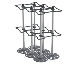 GUSTA GARDEN Rankgitter & Obelisken - Rankhilfe Chili Buddy, ca. B34/H64/T19 cm, 3er-Set