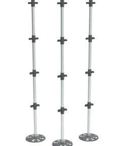 GUSTA GARDEN Rankhilfe Tomato Buddy, 3er-Set Grau New