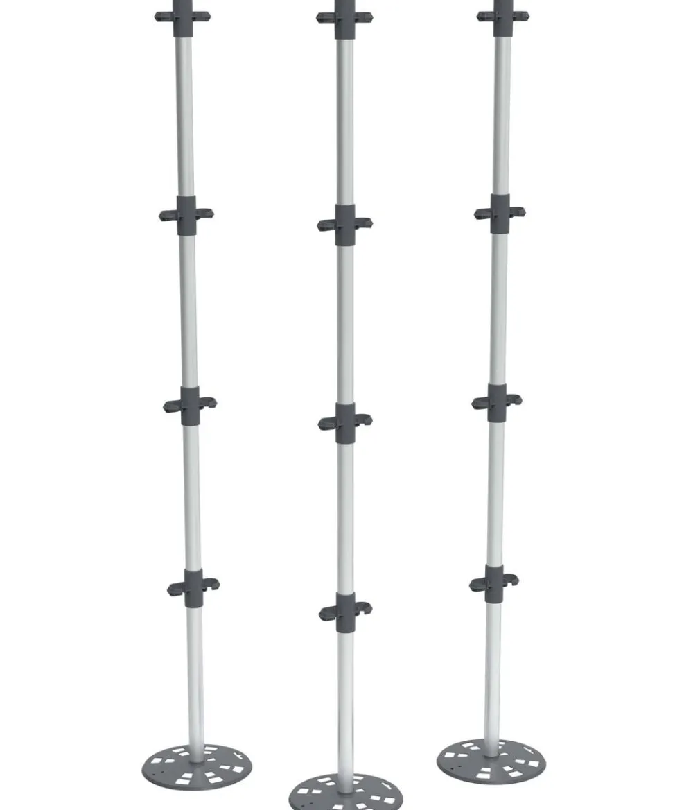 GUSTA GARDEN Rankhilfe Tomato Buddy, 3er-Set Grau New