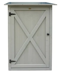 Habau Gartenschränke & Minigaragen - Gartenschrank Benno, ca. B76/H117/T56 cm Grau