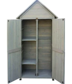 Habau Gartenschrank Lena, ca. B84/H178/T45 cm Grau Discount