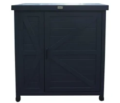 Habau Holz-Gartenschrank Logan, , ca. B80/H91/T45 cm Anthrazit New