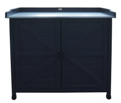 Habau Holz-Gartenschrank Roger, , ca. B98/H95/T48 cm Anthrazit Hot