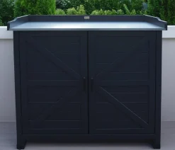 Habau Holz-Gartenschrank Roger, , ca. B98/H95/T48 cm Anthrazit Hot