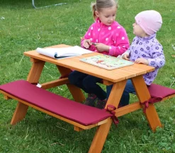 Kinder Habau Kinder-Gartenmöbel|Kinder-Gartenmöbel > Kinder Picknickbank, 89 x 79 x 50 cm