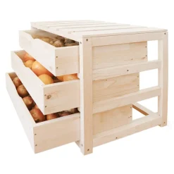 Habau Mehr Haushaltshelfer > Obst- und Gemüsehorde, ca. B50/H45/T40 cm