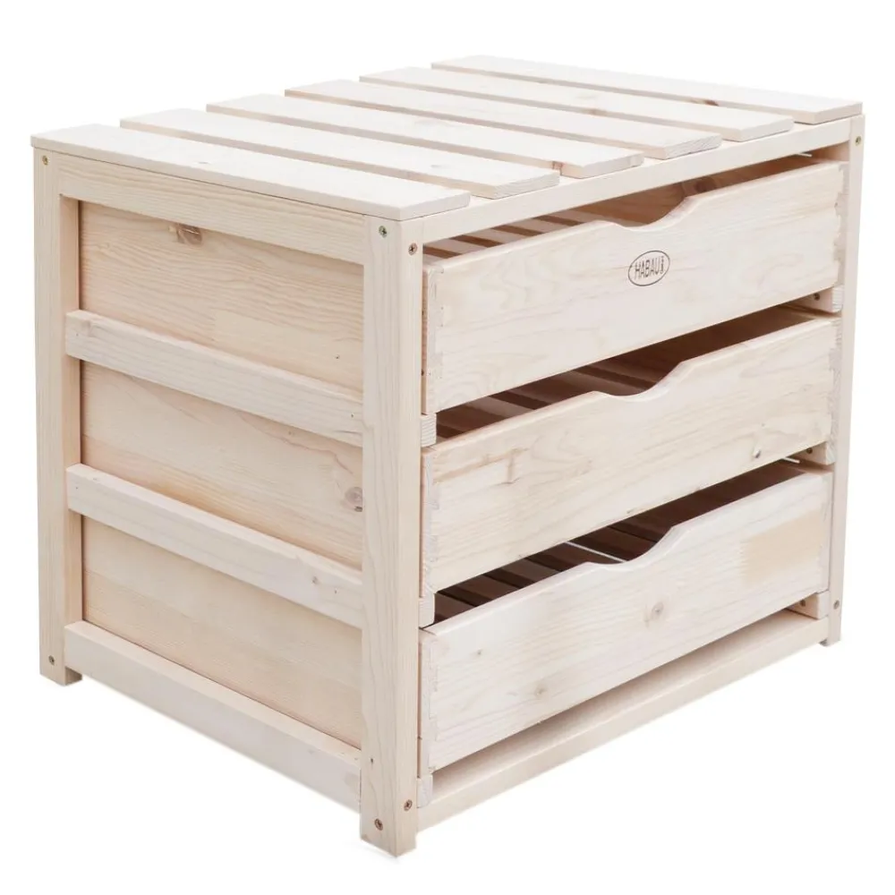 Habau Mehr Haushaltshelfer > Obst- und Gemüsehorde, ca. B50/H45/T40 cm