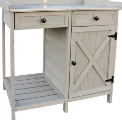 Habau Pflanztische - Pflanztisch, ca. B98/H95/T48 cm Grau