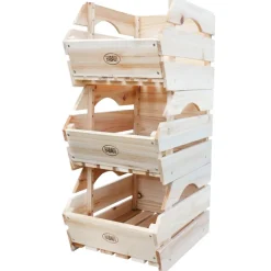 Habau Mehr Haushaltshelfer - Universalkiste, ca. B27/H20/T38 cm, 3er-Set Creme