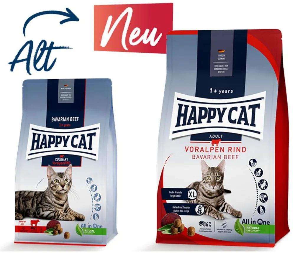 Happy Cat Trockenfutter Katze - Trockenfutter für Katzen Culinary Adult