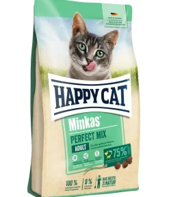 Happy Cat Trockenfutter Katze > Trockenfutter für Katzen Minkas Perfekt Mix, Geflügel, Fisch & Lamm