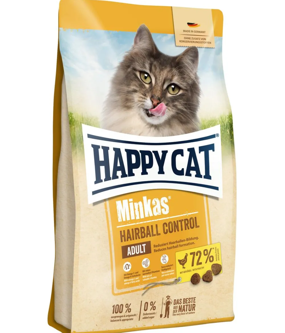 Happy Cat Trockenfutter Katze > Trockenfutter für Katzen Minkas Hairball Control, Geflügel