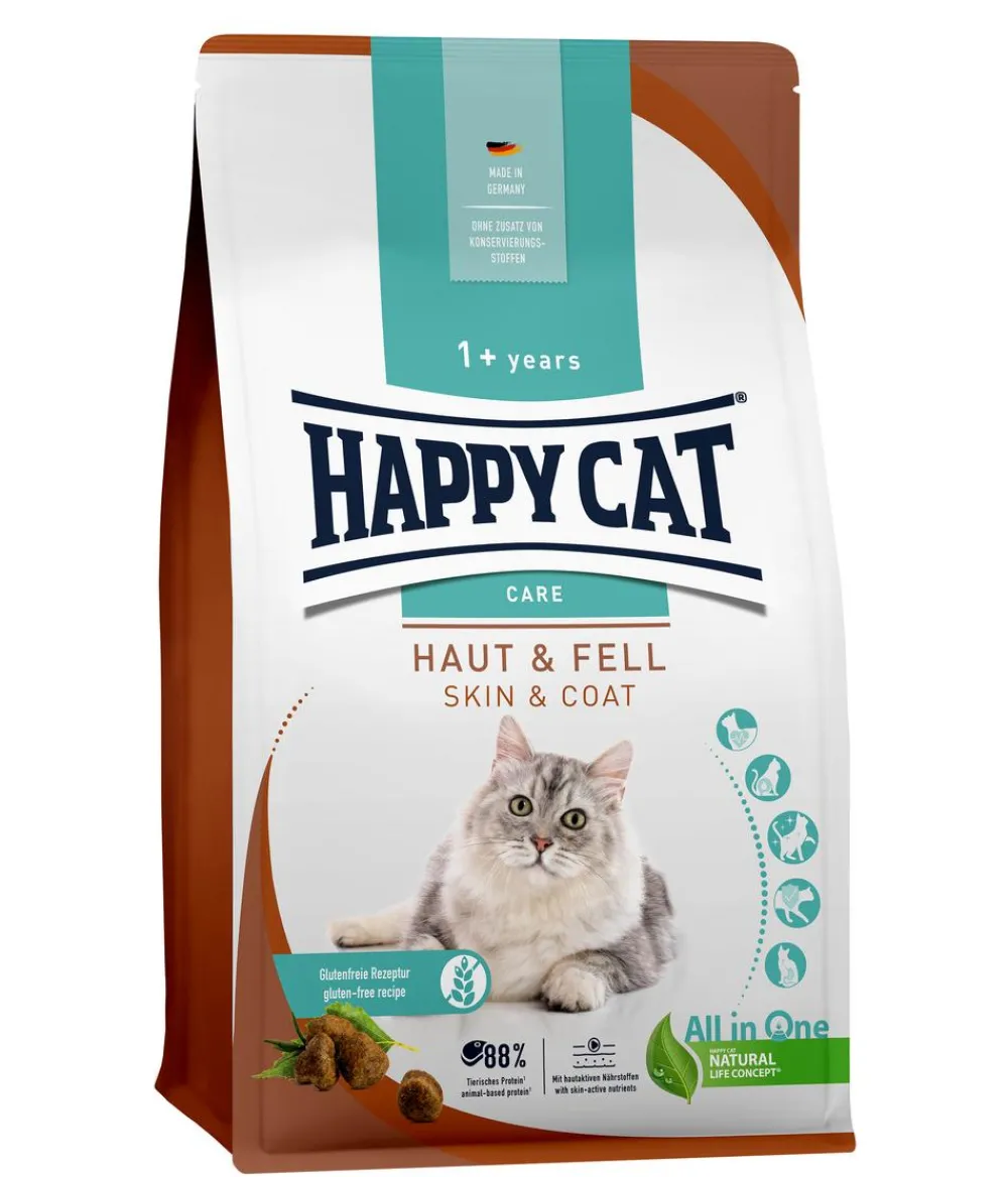 Happy Cat Trockenfutter Katze > Trockenfutter für Katzen Care Haut & Fell
