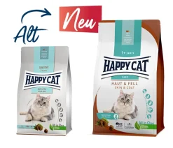 Happy Cat Trockenfutter Katze > Trockenfutter für Katzen Care Haut & Fell