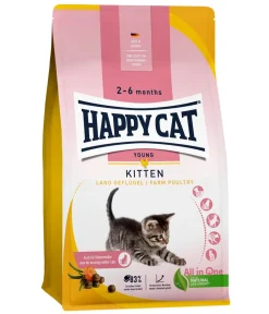Happy Cat Trockenfutter Katze > Trockenfutter für Katzen Young Kitten, Land-Geflügel