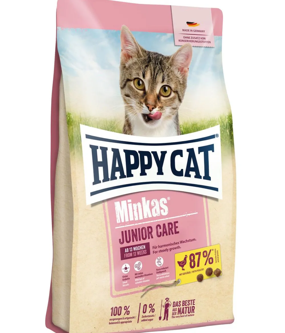 Happy Cat Trockenfutter Katze > Trockenfutter für Katzen Minkas Junior Care, Geflügel, 10 kg