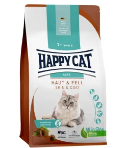Happy Cat Trockenfutter Katze - Trockenfutter für Katzen Care Haut & Fell