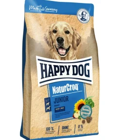 Happy Dog Trockenfutter Hund - Trockenfutter für Hunde NaturCroq Junior, Geflügel