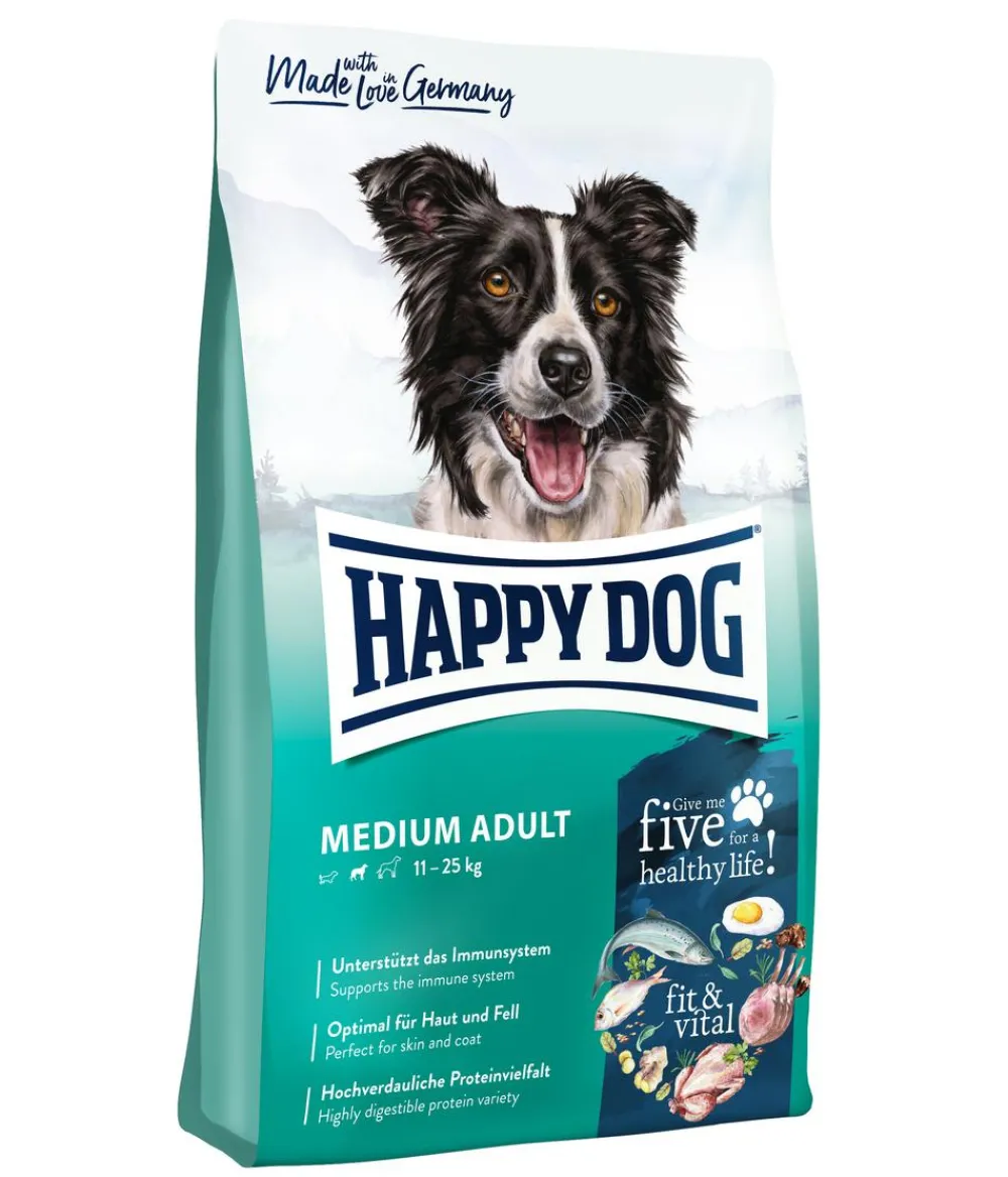 Happy Dog Trockenfutter Hund - Trockenfutter für Hunde Fit & Vital Medium Adult