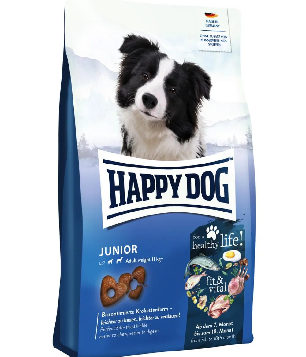 Happy Dog Trockenfutter Hund - Trockenfutter für Hunde Supreme fit & vital Junior