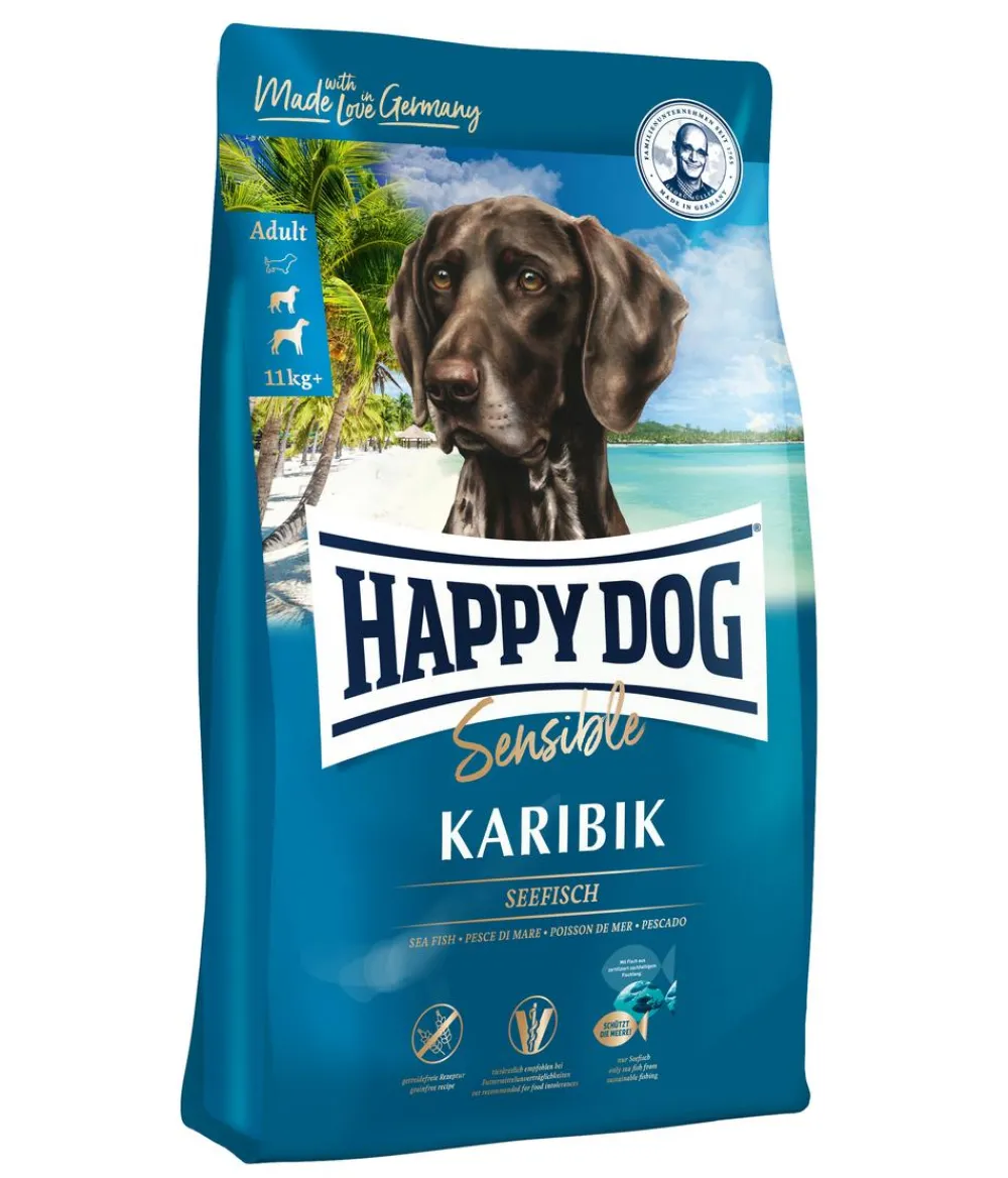 Happy Dog Trockenfutter Hund - Trockenfutter für Hunde Sensible Karibik