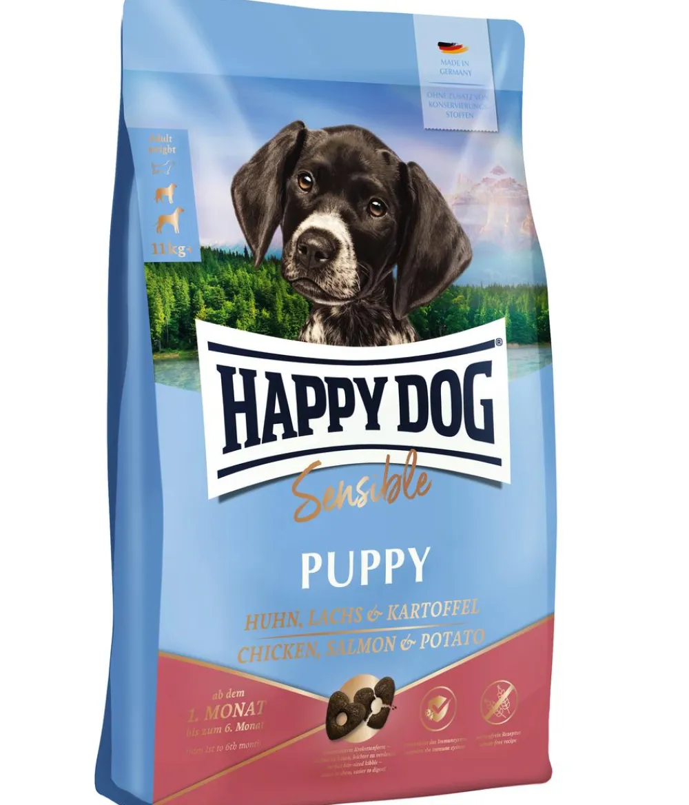 Happy Dog Trockenfutter Hund > Trockenfutter für Hunde Supreme Sensible Puppy, Huhn, Lachs & Kartoffel