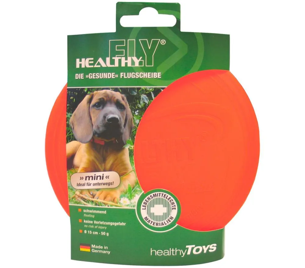 HEALTHY® Hundespielzeug - Healthy Hundespielzeug Fly Mini, ca. Ø15 cm Orange