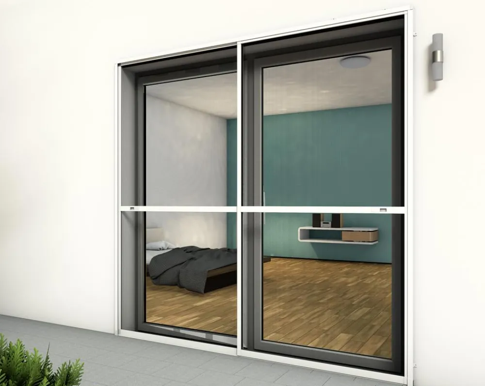 Hecht Doppel-Schiebetür Comfort, ca. B240/H240 cm Weiß Discount