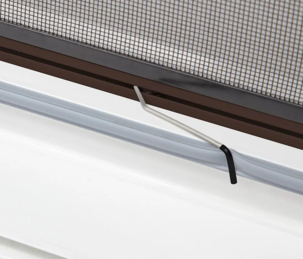 Hecht Insektenschutz & Fallen - Fensterbausatz Basic, ca. B120/H140 cm Dunkelbraun