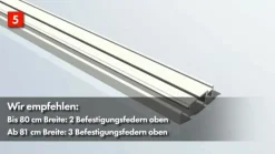 Hecht Fensterbausatz Master Slim, ca. B80/H100 cm Weiß Hot