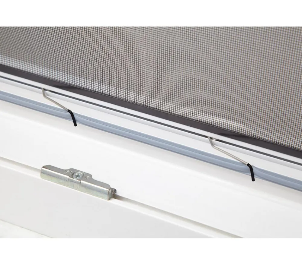 Hecht Fliegengitter Fensterbausatz Basic, ca. B100/H120 cm Dunkelgrau Discount