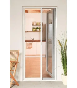 Hecht Fliegengitter Türrollo Smart, ca. B125/H220 cm Weiß Hot