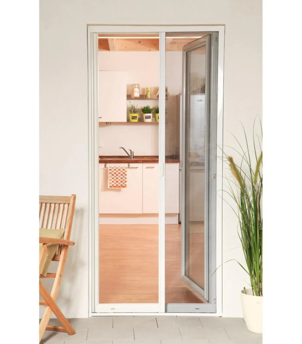 Hecht Fliegengitter Türrollo Smart, ca. B125/H220 cm Weiß Hot