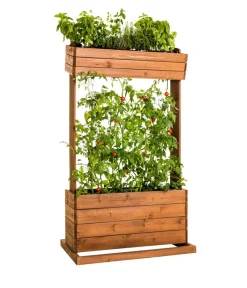 Hecht Holz-Hochbeet Cube 2, , ca. B82/H145/T50 cm Braun Best