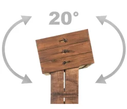 Hecht Holz-Hochbeet Cube 2, , ca. B82/H145/T50 cm Braun Best